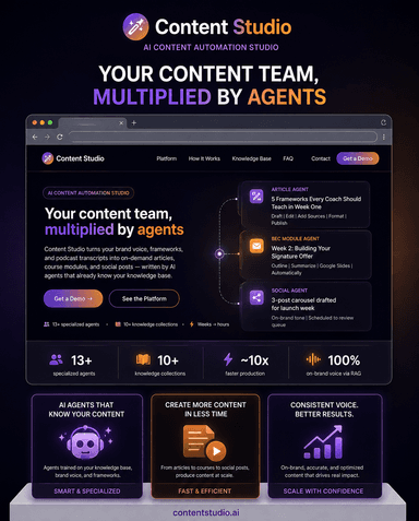 Content Studio mobile preview